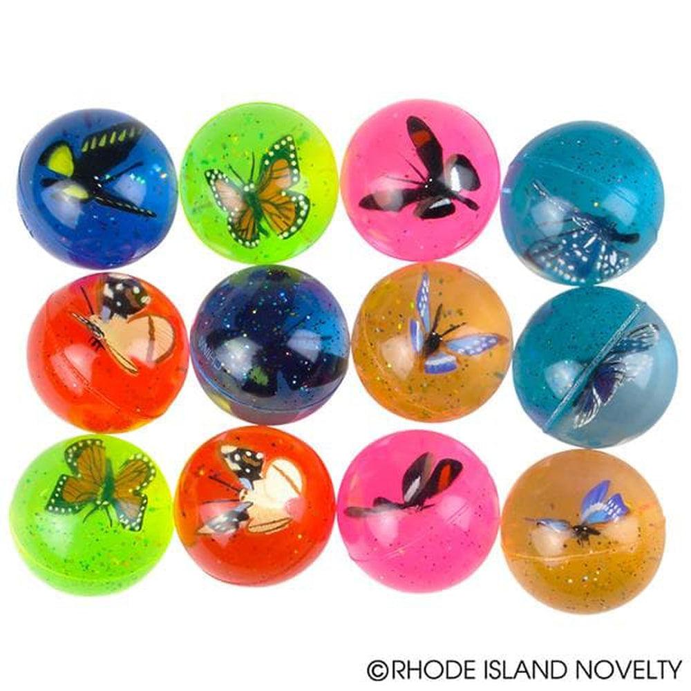 The Toy Network-1.75" Butterfly Hi Bounce Ball--Legacy Toys