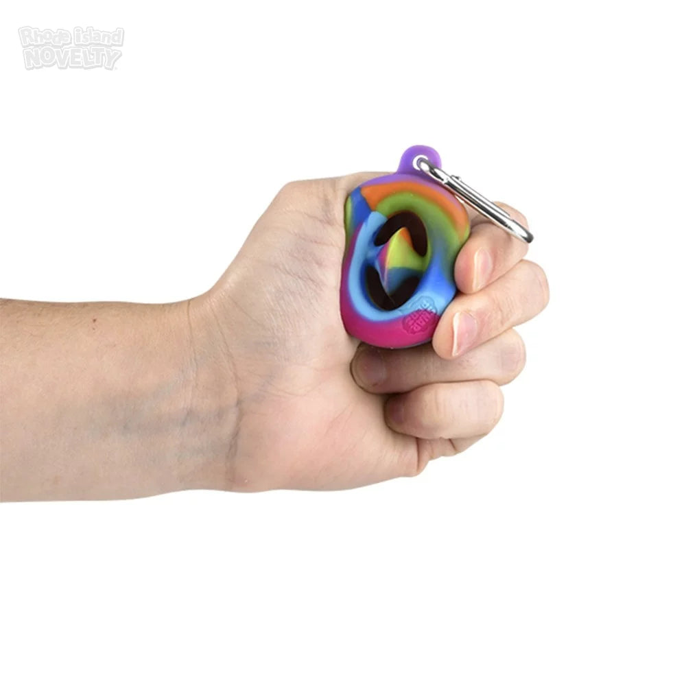 The Toy Network-1.75" Mini Snapperz Fidget Toy Keychain Rainbow-TY-SNMRB-Legacy Toys
