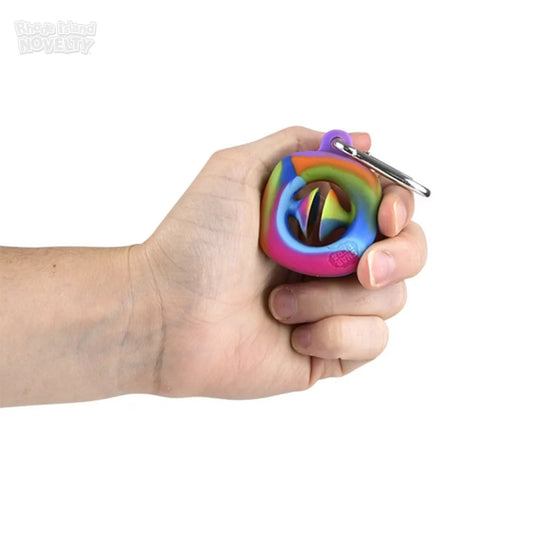 The Toy Network-1.75" Mini Snapperz Fidget Toy Keychain Rainbow-TY-SNMRB-Legacy Toys