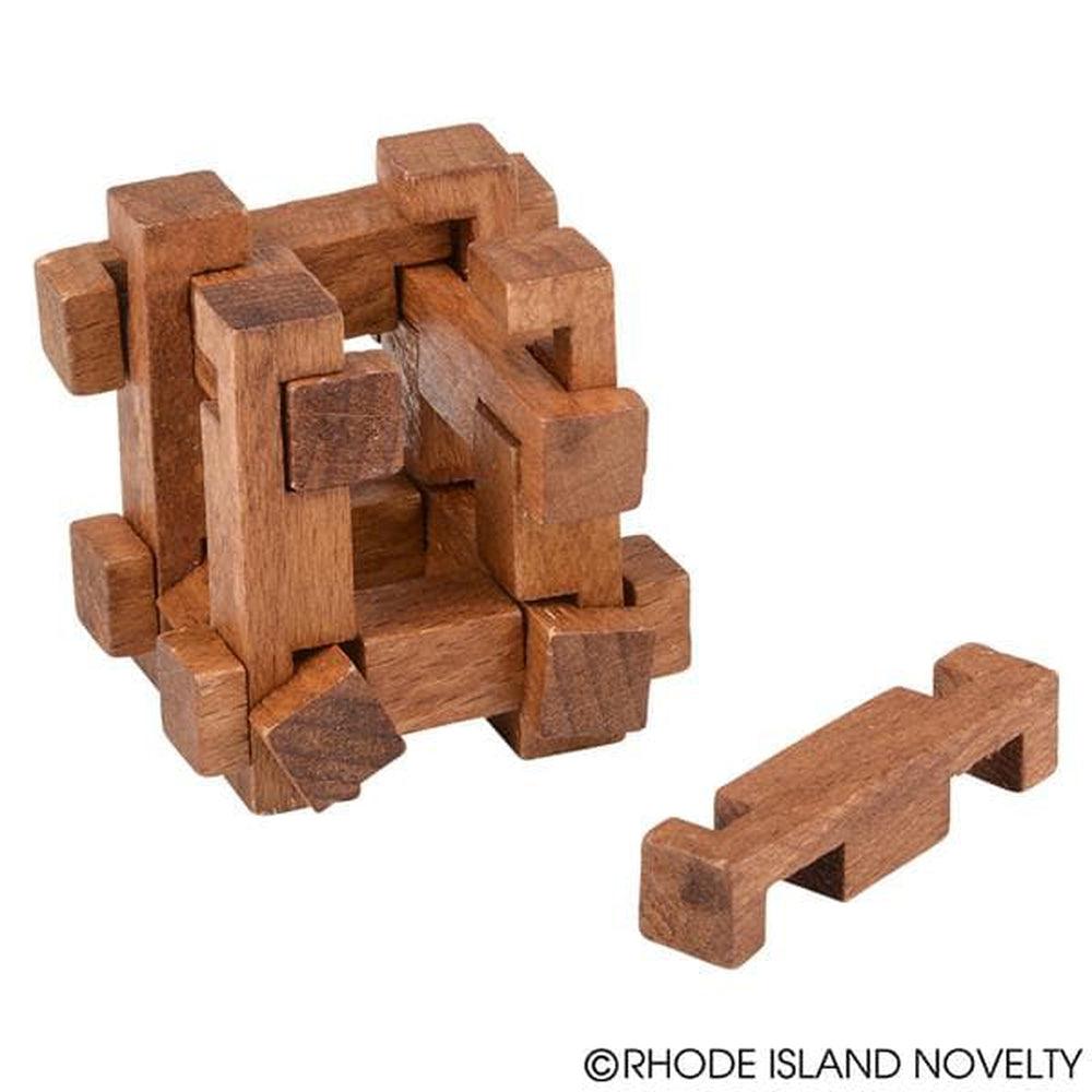 The Toy Network-1.75" Wooden Brainteaser-GA-WOOBR-Single Old Style-Legacy Toys