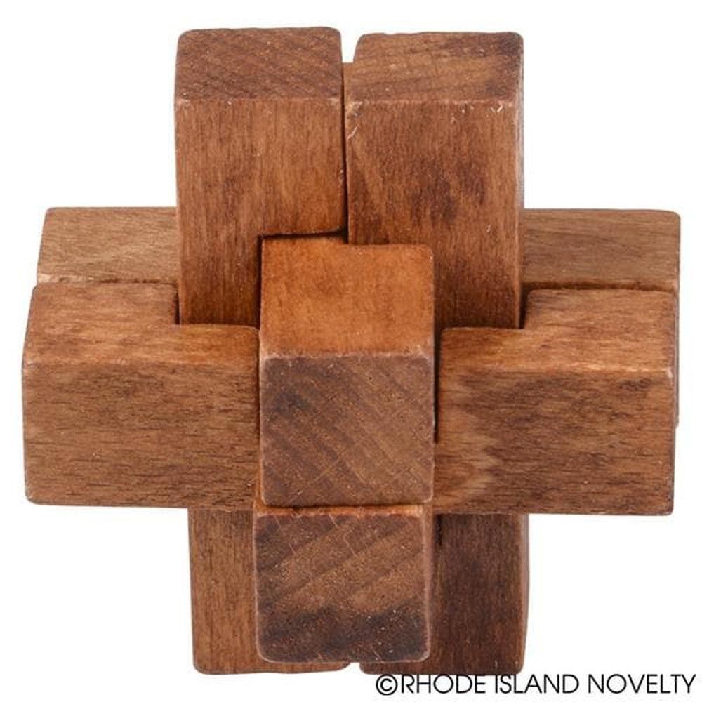 The Toy Network-1.75" Wooden Brainteaser-GA-WOOB2-Single-Legacy Toys