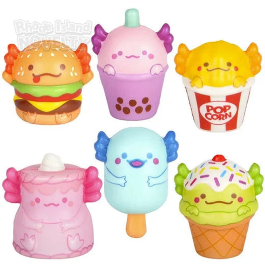 The Toy Network-2" Micro Squish Axolotl Foodie Friends--Legacy Toys