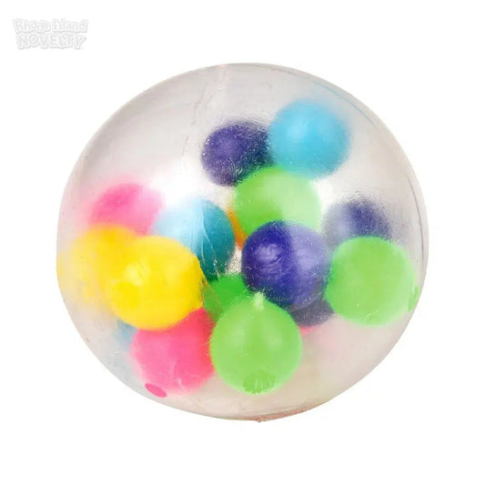 The Toy Network-2.33" Squeezy Molecule Ball 3 Piece Set-BA-SQMB2-Legacy Toys