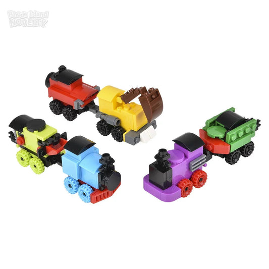 The Toy Network-3" Building Block Trains in Mystery Egg-VE-BBTRA-Legacy Toys