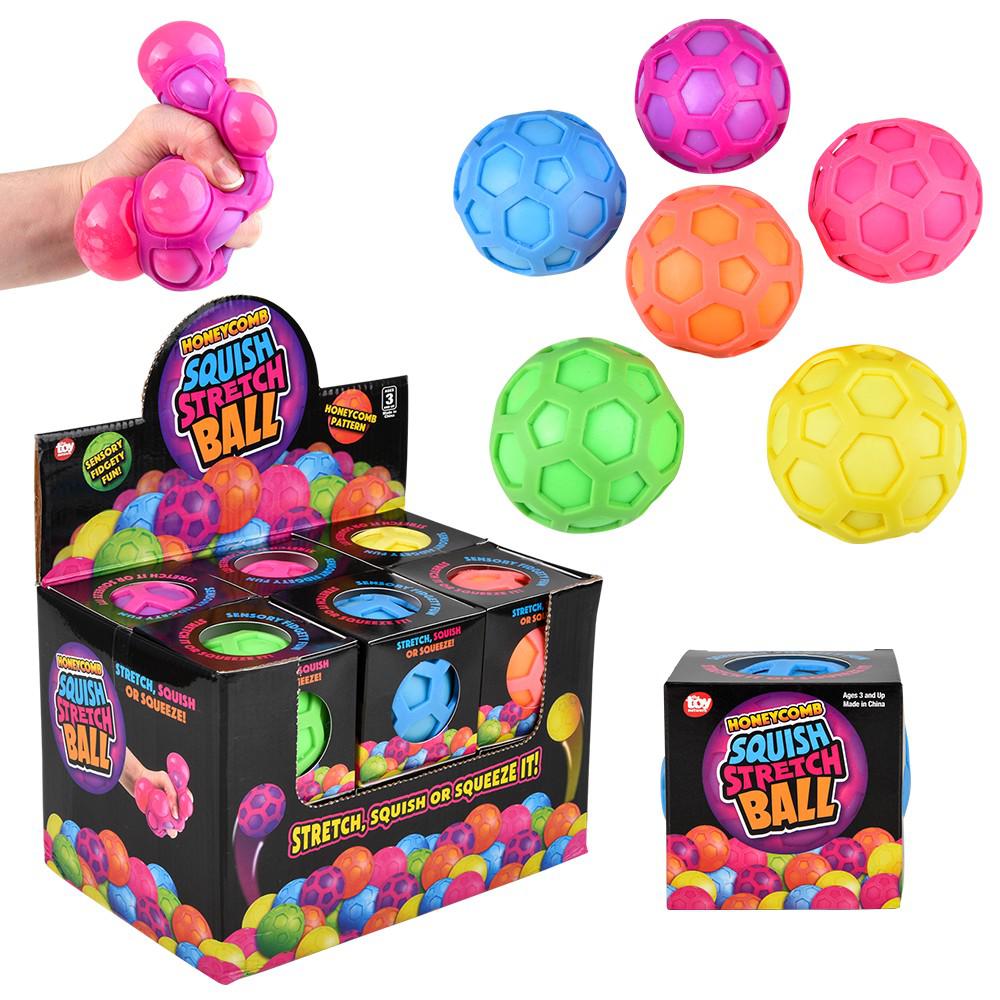 The Toy Network-3" Squish And Stretch Honeycomb Ball--Legacy Toys