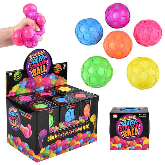 The Toy Network-3" Squish And Stretch Honeycomb Ball--Legacy Toys
