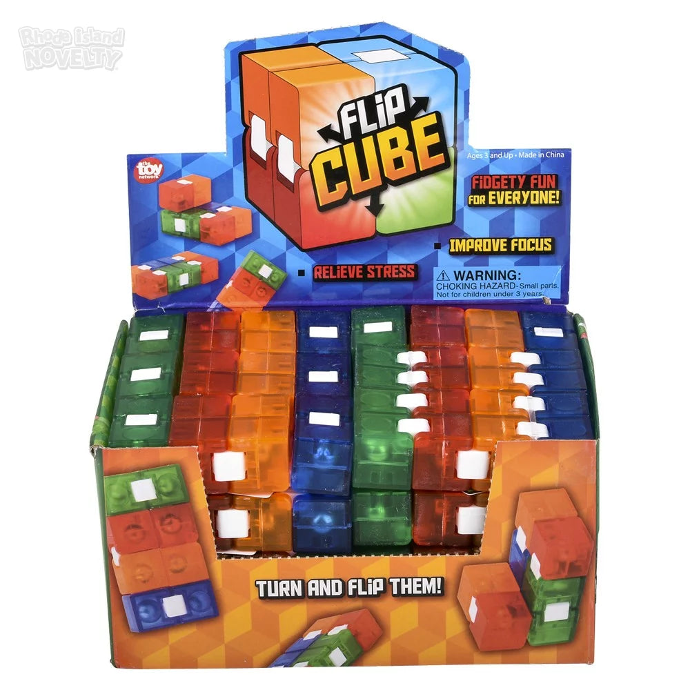 The Toy Network-3.25" Flip Cube-GA-FLCUB-Box of 24-Legacy Toys