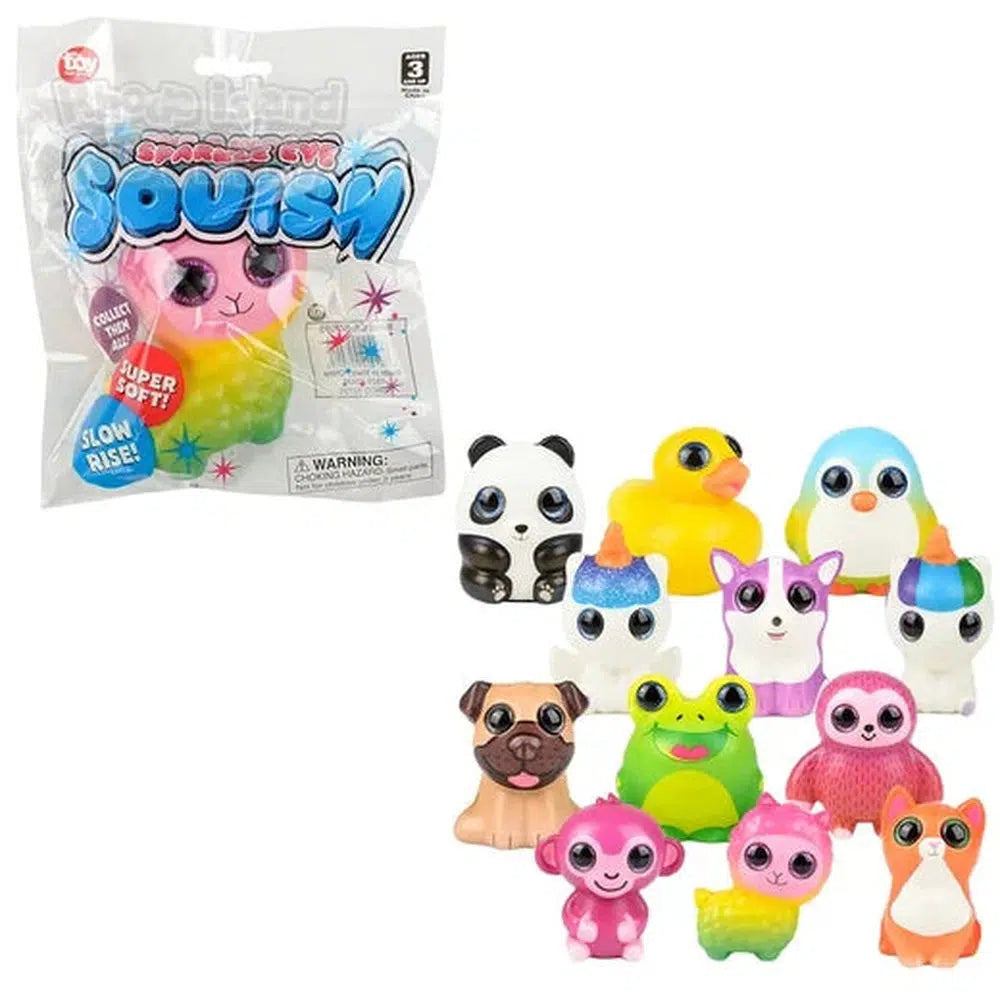 The Toy Network-3.5" Sparkle Eye Squish Animal--Legacy Toys