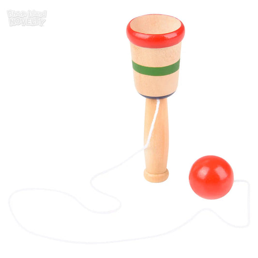 The Toy Network-4" Mini Wooden Catch Ball Game-GA-CATMI-Legacy Toys