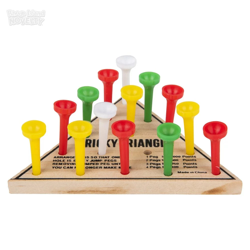 The Toy Network-4.5" Wooden Triangle Game--Legacy Toys