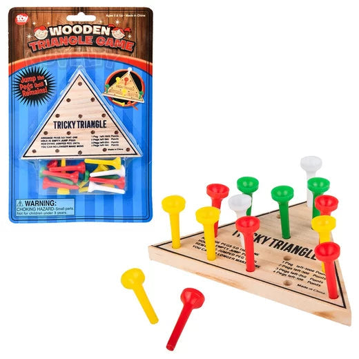 The Toy Network-4.5" Wooden Triangle Game--Legacy Toys