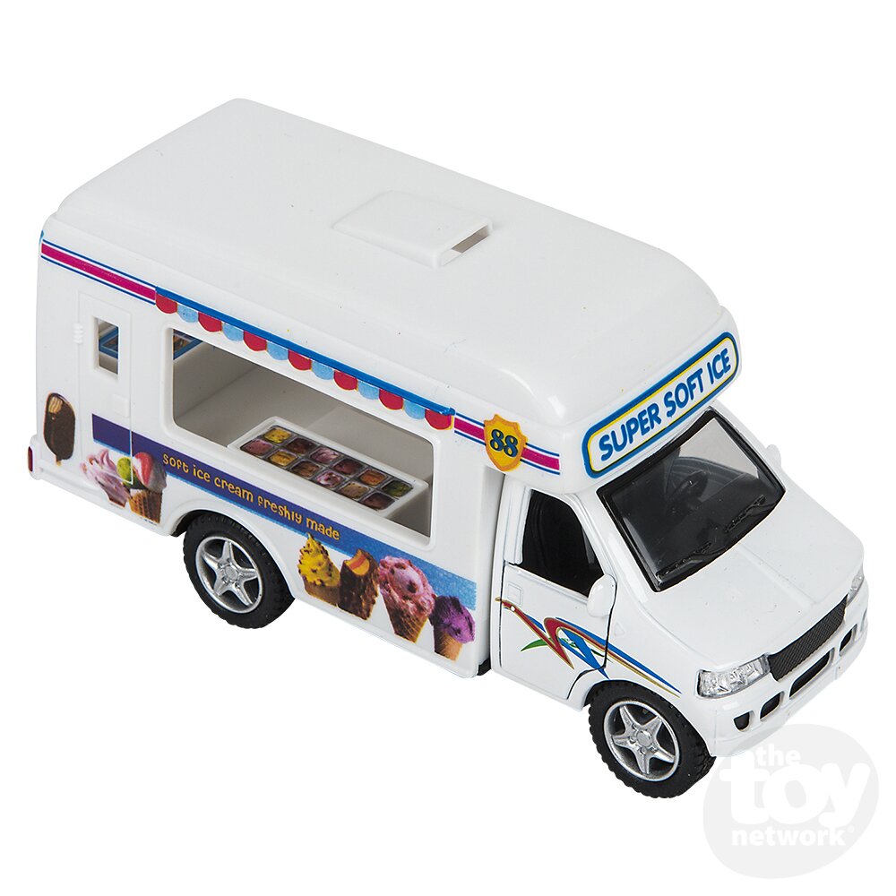 The Toy Network-5" Die-Cast Pull Back Ice Cream Truck-VE-ICECR-Legacy Toys