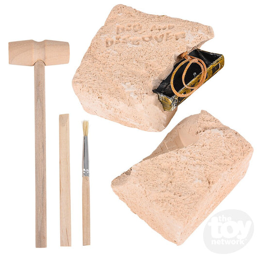 The Toy Network-6" Pirate Treasure Chest Dig Kit-AM-DIGPT-Legacy Toys