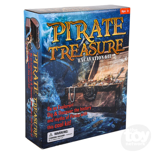 The Toy Network-6" Pirate Treasure Chest Dig Kit-AM-DIGPT-Legacy Toys