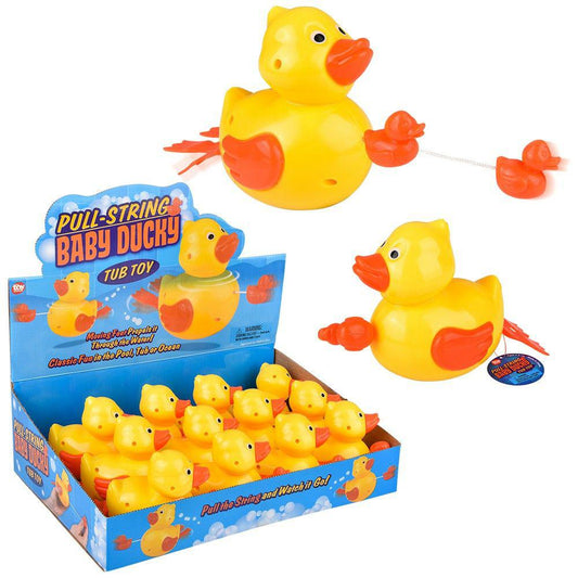 The Toy Network-6" Pull-String Ducky Bath Toy--Legacy Toys