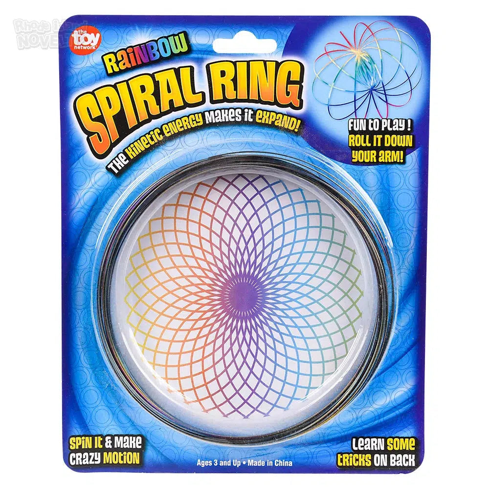 The Toy Network-6" Rainbow Spiral Ring--Legacy Toys