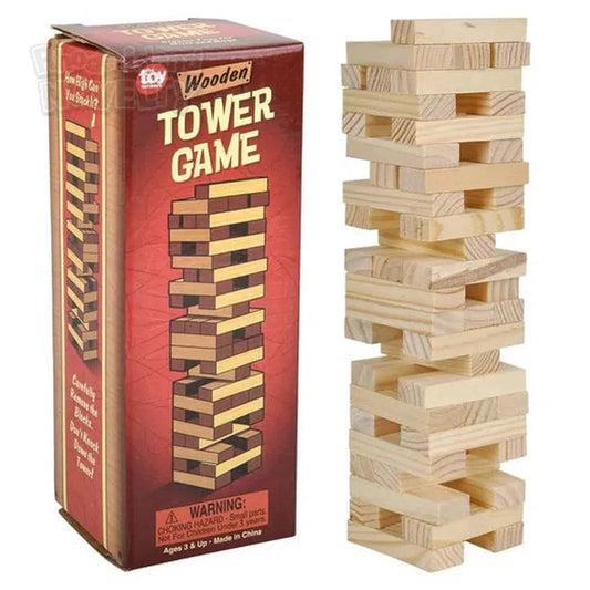 The Toy Network-6" Wooden Tower Game-GA-WOTOW-Legacy Toys