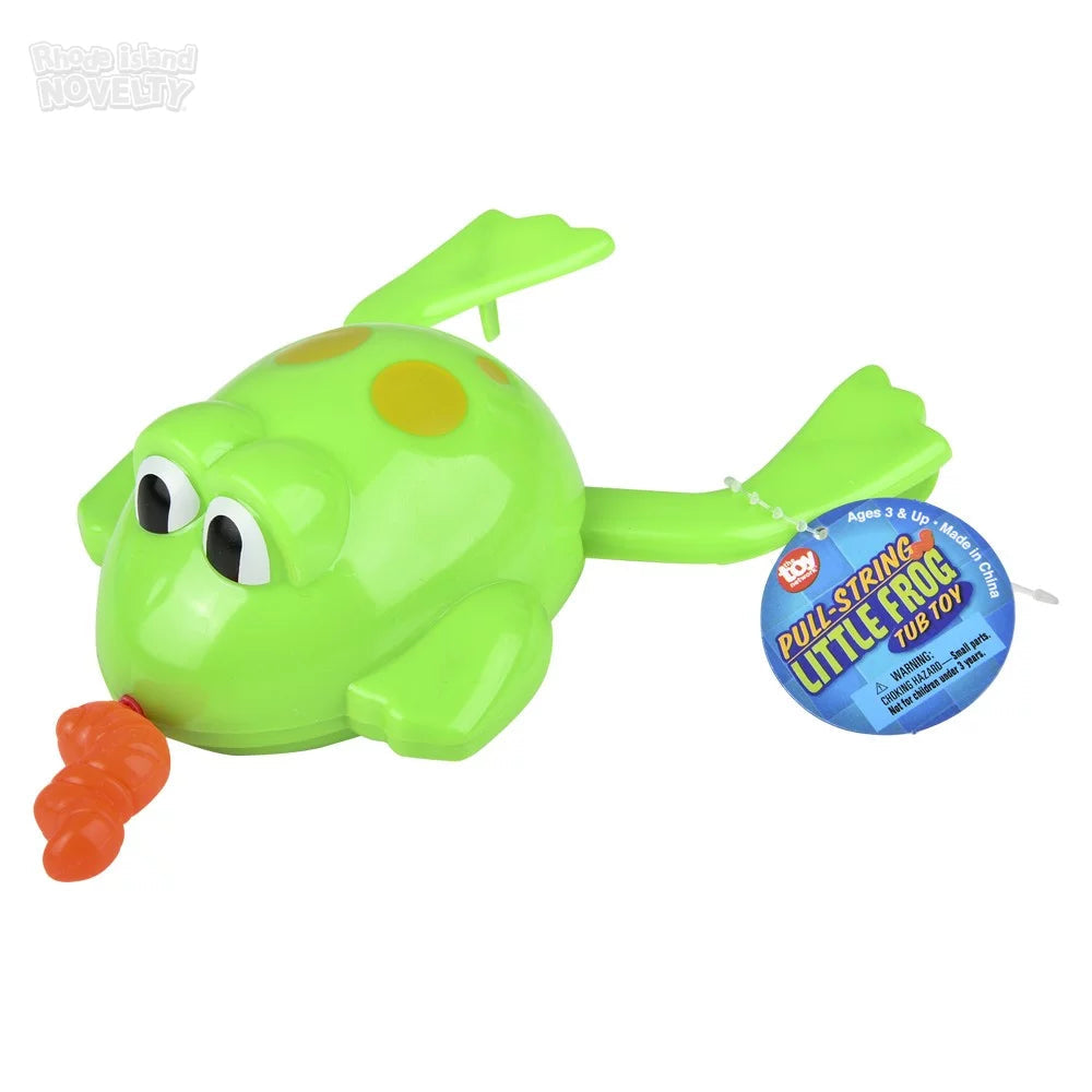 The Toy Network-6.5" Pull-String Frog Bath Toy--Legacy Toys
