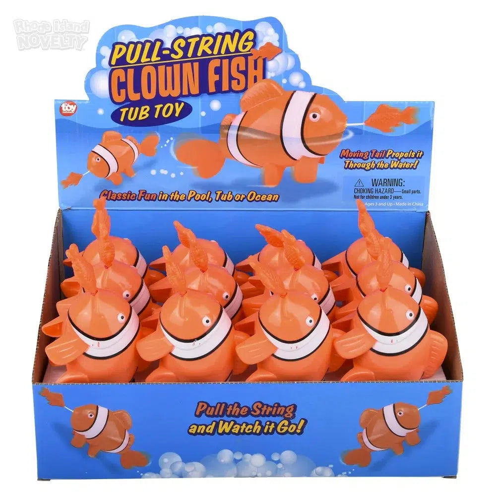 The Toy Network-7" Pull-String Clownfish Bath Toy--Legacy Toys