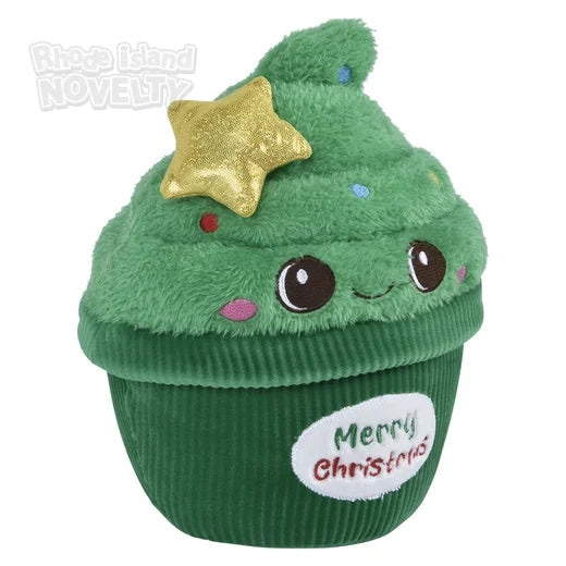 The Toy Network-9" Christmas Cupcake Plush-ZC-CUP09-Legacy Toys