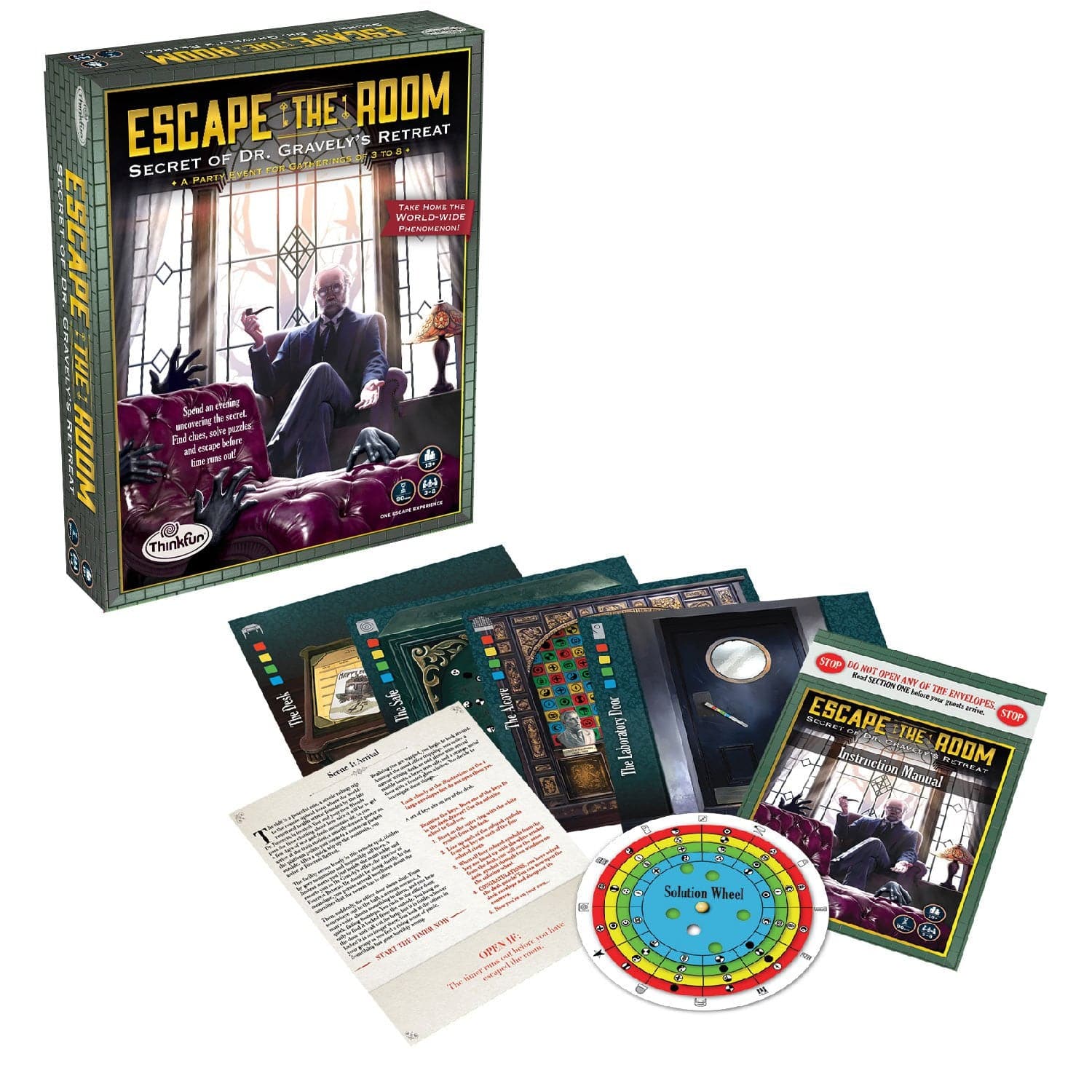 Think Fun-Escape the Room - Secret of Dr. Gravely's Retreat-44007352-Legacy Toys