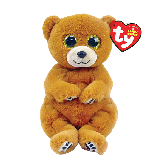 TY-Beanie Bellie - Duncan the Brown Bear - 13" Medium-43206-Legacy Toys