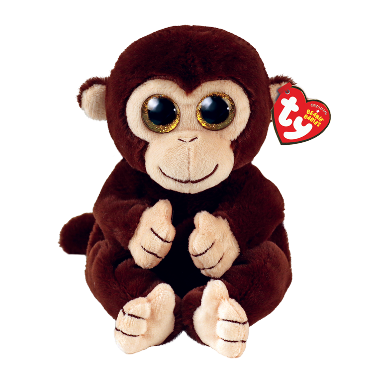 TY-Beanie Bellie - Matteo Brown Monkey - 8" Small-40541-Legacy Toys