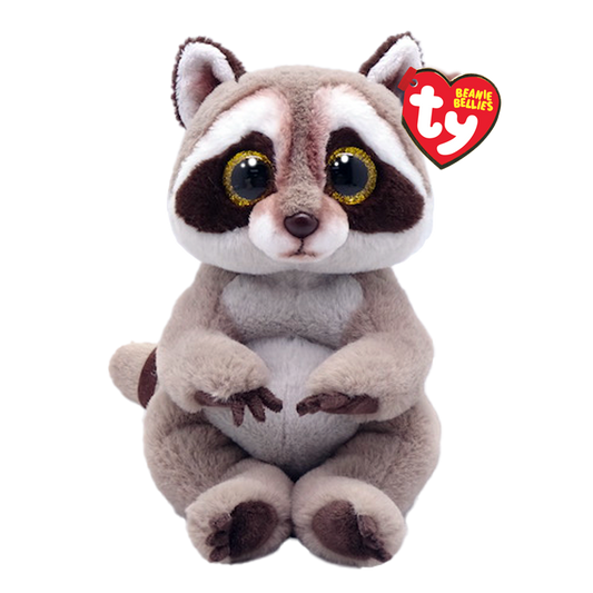 TY-Beanie Bellie - Petey the Racoon - 8"-41284-Legacy Toys