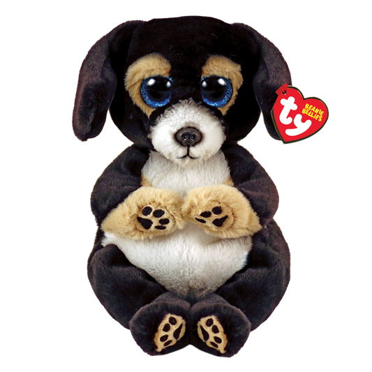 TY-Beanie Bellie - Ranger the Black Dog - 13" Medium-43209-Legacy Toys