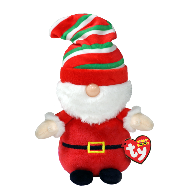 TY-Beanie Boo's - Gnewman the Red Gnome-37310-Legacy Toys