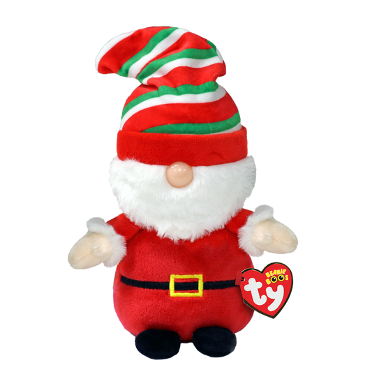 TY-Beanie Boo's - Gnewman the Red Gnome-37310-Legacy Toys