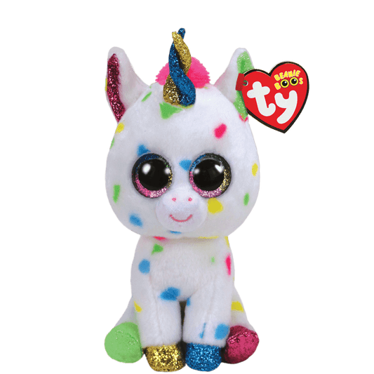 TY-Beanie Boo's - Harmonie the Unicorn-37266-Medium 13"-Legacy Toys