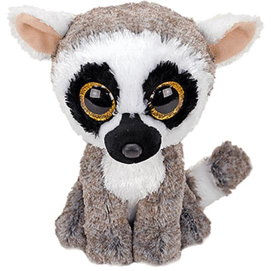 TY-Beanie Boo's - Linus the Lemur-36224-6" Small-Legacy Toys