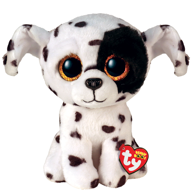 TY-Beanie Boo's - Luther the Dalmatian-36389-8" Small-Legacy Toys