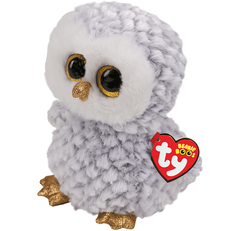 TY-Beanie Boo's - Owlette the Owl-37201-Small 6"-Legacy Toys