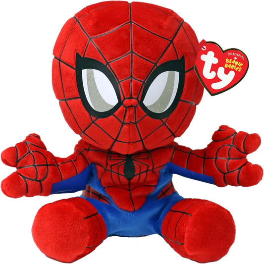 TY-Beanie Boo's - Spider-Man - Soft Small-44007-Legacy Toys