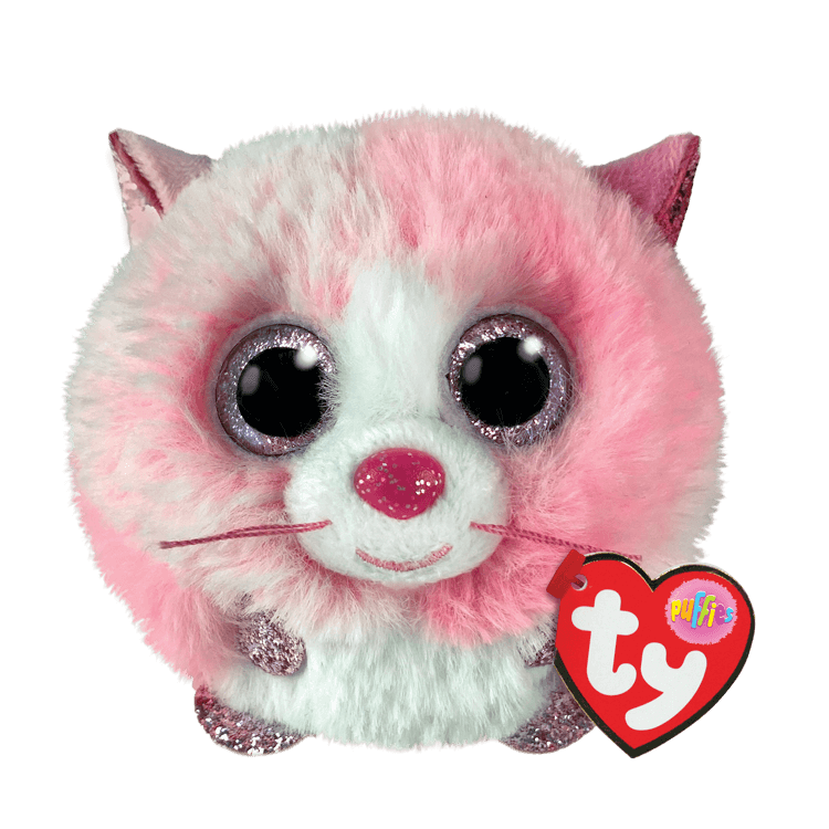 TY-Beanie Puffies 4" Ball-42525TY-Tia - Cat-Legacy Toys