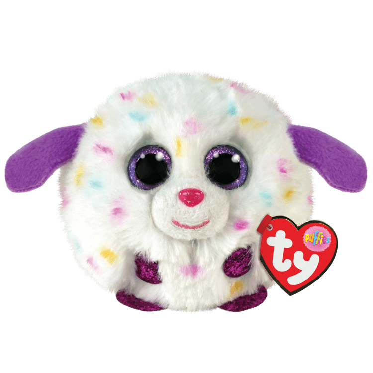 TY-Beanie Puffies 4" Ball-42528-Munchkin - Dog-Legacy Toys