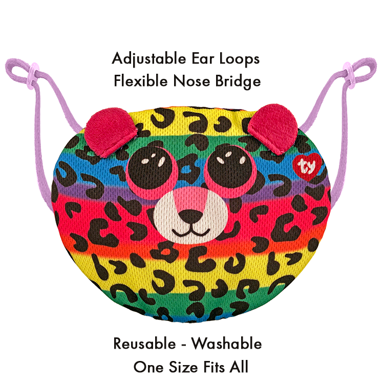TY-Child Masks - TY - Animals-95702-Dotty-Legacy Toys