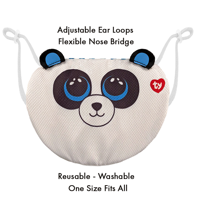 TY-Child Masks - TY - Animals-95708-Bamboo-Legacy Toys