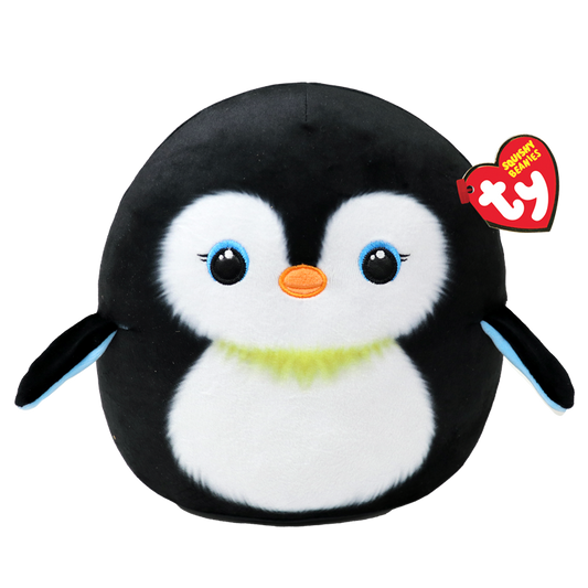 TY-Squish A Boo - Neve the Penguin - 10" Small-39284-Legacy Toys