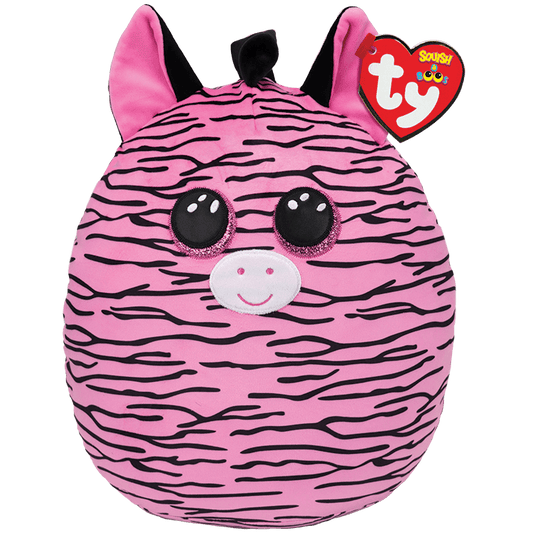 TY-Squish A Boo - Zoey the Zebra-39294-10" Small-Legacy Toys
