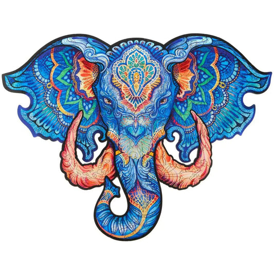 Unidragon-Eternal Elephant Wooden Puzzle-UNI-ELE-S-Simple-Legacy Toys
