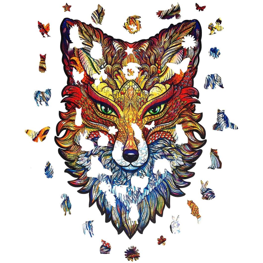 Unidragon-Fiery Fox Wooden Puzzle--Legacy Toys