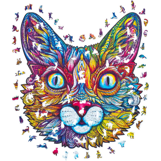 Unidragon-Impressive Cat Wooden Puzzle--Legacy Toys