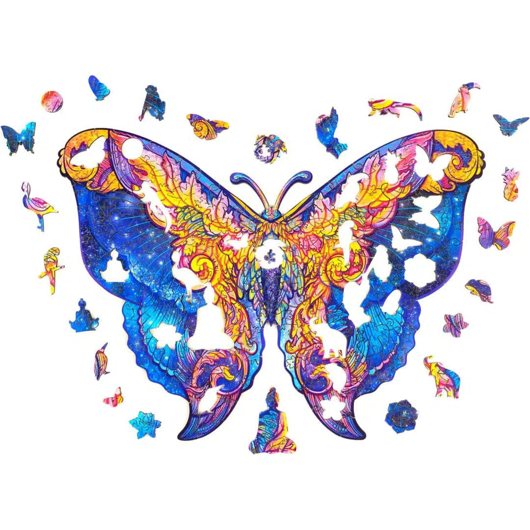 Unidragon-Intergalaxy Butterfly Wooden Puzzle--Legacy Toys