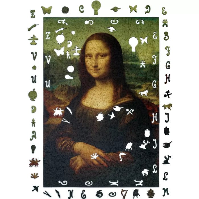Unidragon-Mona Lisa Wooden Puzzle - 1,000 Pieces-UNI-MONA-Legacy Toys