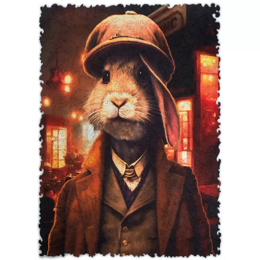 Unidragon-Pop-Art - Thomas Rabbit Wooden Puzzle - 250 Pieces-UNI-THOMASRAB-Legacy Toys