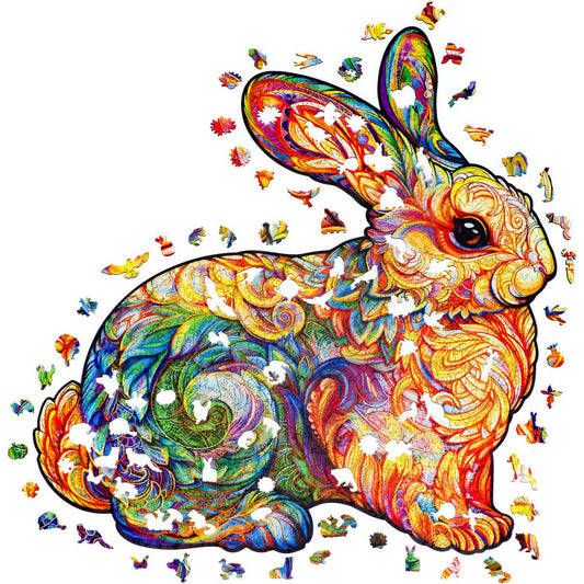 Unidragon-Precious Rabbit Wooden Puzzle--Legacy Toys