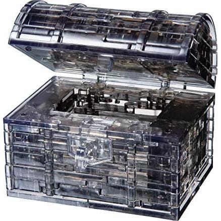 University Games-3D Crystal Puzzle - Black Treasure Chest-30948-Legacy Toys